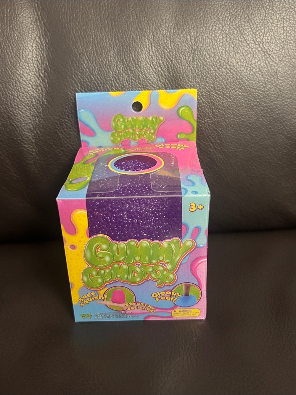 Five Below Purple Gummy Gumdrop Squishy Fidget Toy NEW